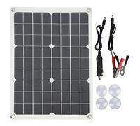 Panneau solaire 20W monocristallin, panneau solaire 12V, chargeur solaire portable, pliable 30°, haute efficacité, léger et robuste, idéal activités extérieures, batteries auto & lampes solaires