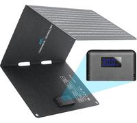 Panneau solaire 30 W avec affichage numérique, chargeur solaire à 2 ports | Panneau solaire portable USB-C étanche pour le camping et les activités de plein air, pour téléphones portables, externes et