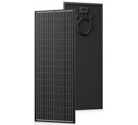 Panneau solaire 300 W, 2 x 150 W modules solaires monocristallins haute efficacité, panneau solaire à cadre en aluminium, module PV 12 V/24 V idéal pour centrale électrique de balcon, toit de maison