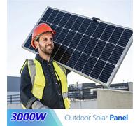 Panneau solaire 3000W 2000W 1000W 18V haute efficacité, batterie portable flexible, cellules solaires extérieures pour la maison/le camping 2PC 2000W
