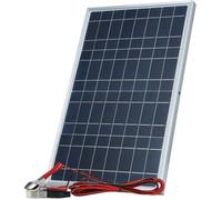 - Panneau solaire 30W 12V/18V - Monocristallin IP65 - Design portable avec clip alligator - Utilisation intérieure/extérieure