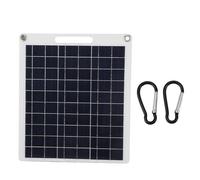 Panneau Solaire 30W, Module Photovoltaïque Monocristallin, 5V Double USB, Portable Pliable Étanche - Recharge Efficace, Multiples Ports, Parfait pour Voyage et Camping