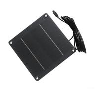 Panneau solaire 4 W 12 V pour lampes de jardin et systèmes de sécurité, panneau de charge extérieur en silicone monocristallin avec câble, solution énergétique étanche et efficace pour un usage