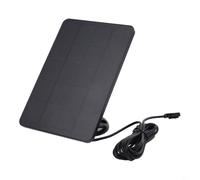 Panneau solaire 4 W pour Arlo Pro 4 pour Ultra 2 Pro 3 5S | Tableau de charge monocristallin avec câble | Alimentation extérieure 5 V pour caméras de sécurité | Blanc (noir)