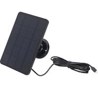 Panneau solaire 4W Chargeur de batterie Micro USB Chargement d'appareil photo Panneau solaire pour appareils électroménagers (noir)