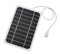 Panneau solaire 5 V 10 W portable en silicone monocristallin chargeur de sortie USB pour téléphones portables, tablettes, extérieur, voyage, jardin, éclairage de rue, petites piles CC