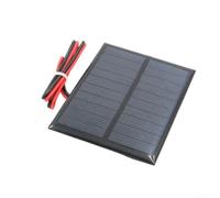 Panneau solaire, 5 V 200 mA, panneau en résine époxy avec câble de 30 cm, fil rouge et noir pour projets électroniques de bricolage, applications de charge (1 pièce)