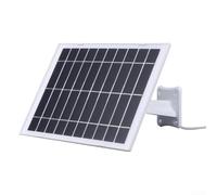 Panneau solaire 5 V 8 W avec interface de charge de type C, conçu pour les appareils électroniques, y compris pour les caméras, équipé d'un fil étendu pour un positionnement extérieur flexible (blanc)