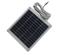 Panneau solaire, 5 W 12 V pour caméras de sécurité avec chargement de type C pour batterie 9 V-12 V et système de surveillance extérieur