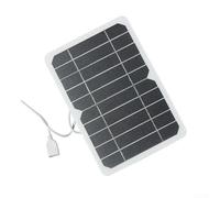 Panneau solaire 5 W 5 V Chargeur USB pour activités de plein air avec technologie de charge rapide pour téléphones portables Power Bank randonnée et camping