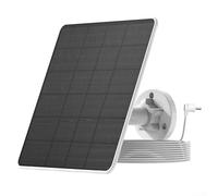 Panneau solaire 5 W compatible avec batterie Ring Spotlight Cam et Pro Monocristallin IP65 étanche avec câble de 4 m et support réglable à 360 degrés