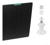 Panneau solaire 5 W pour caméra de sécurité IP66 Chargeur monocristallin résistant aux intempéries avec câble de type C adaptateur USB Utilisation extérieure
