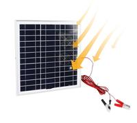 Panneau Solaire 50 W, Panneau Solaire en Silicium Monocristallin à Haute efficacité avec Clips de Batterie, pour le Camping, la Randonnée, le Chargement en Plein Air pour