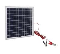 Panneau solaire 50W, DC 18V 27x28cm Panneau solaire en silicium monocristallin à haute efficacité portable avec des clips de batterie de 118 pouces pour la randonnée en camping RV