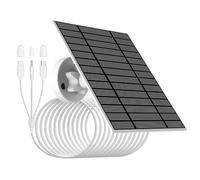 Panneau solaire 5V-6W pour caméra de sécurité avec connecteurs MicorUSB/Type-C/DC3513.Câble de charge IP66, 3m,compatible avec DZEES,Ring,EUFYcam 2/2pro/2c/2c pro/E/3C/L20/L40/S40