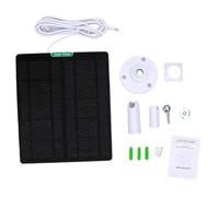 Panneau Solaire 5W pour Caméra de Sécurité, Revêtement ETFE (5W White | Sortie Type-C, compatibilité universelle, étanche à la pluie IPX4, câble de 3 mètres de long