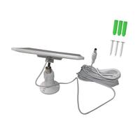 Panneau solaire 6 W 5 V avec interface DC5521 pour caméra de sonnette et petits appareils électroniques comme des lumières d'extérieur Source d'énergie solaire pour caméras extérieures