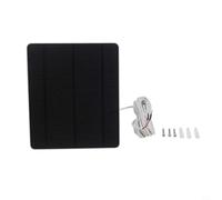 Panneau solaire 6 W pour sonnette vidéo Ring 2 3 3+ 4 5, chargeur extérieur étanche IP66 avec câble de 3 m et support de montage à 360°, monocristallin