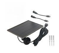 Panneau solaire 6000 mAh pour caméra de piste, 3 W IP66 étanche avec port de type C et interrupteur, compatible avec Winghome pour Bushnell Spypoint