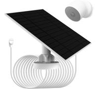 Panneau solaire 6W/5V avec régulateur de tension intégré PCB, compatible avec Google Nest Camera Outdoor&Indoor et 2ème génération (version batterie),étanchéité IP66,câble de charge de 4m
