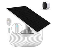 Panneau Solaire 6W Compatible Avec Caméras Arlo Pro 5S 2K, 4, 3, Floodlight, Ultra 2, Ultra, et Go 2-Installation Facile, Étanchéité IP66, Câble de Charge 4m