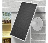 Panneau Solaire 6W Compatible Avec Caméras Arlo Pro Ultra, Ultra2/2XL, Pro3/4/4X/5, GO2, Floodlight-Installation Facile, Étanchéité IP66, Câble de Charge 4m, rotation à 360°, pour Caméra de Sécurité