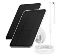 Panneau Solaire 6W pour Caméras Ring avec Câble de 3m (Lot de 2) | Compatible avec les Caméras Ring, la Ring Stick Up Cam (Batterie) et la Ring Spotlight Cam (Batterie), étanchéité IP65