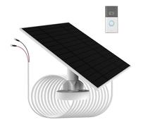 Panneau solaire 6W pour charger la batterie de la sonnette, IP66 étanche, compatible avec Ring video doorbell 3/3 plus,video doorbell 4/4 Plus, Battery Doorbell Plus/Pro, Doorbell 2K Camera
