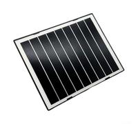 Panneau solaire 7 W pour caméras de sécurité avec ports USB et USB C, étanche IP65, support réglable en silicone monocristallin pour systèmes de surveillance extérieurs (noir)