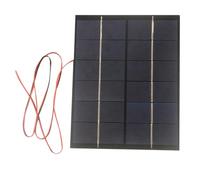 Panneau solaire avec fil 6 V/12 V 5,2 W/5 W Plaque de colle goutte à goutte Panneau de panneaux de silicium polycristallin Module de colle goutte à goutte