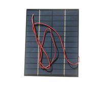 Panneau solaire avec fil 6 V/12 V 5,2 W/5 W Plaque de colle goutte à goutte Panneau solaire Panneau solaire Panneau solaire Système de panneaux de silicium polycristallin Module de colle goutte à