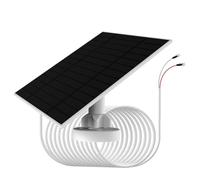Panneau solaire avec support et câble de charge pour caméra de sécurité extérieure/sonnette vidéo 6 W