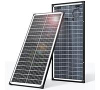 Panneau Solaire Bifacial 120w, Module PhotovoltaïQue en Verre Bifacial, Module Solaire Double Face Pour Batteries 12v, Modules Solaires Monocristallins de Type N Noir Pour SystèMes Hors RéSeau