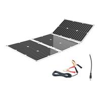 panneau solaire camping car kit, Pliable Portable 60W 18V - Haute Efficacité, Étanche Aluminium, Recharge Batterie 12V / USB pour Camping - Car Bateau