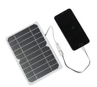 Panneau Solaire | Chargeur Compact 5V 5W à Haut Rendement - Panneau Solaire de Plein Air avec Port USB,pour Randonnée Camping Voyage Festival Smartphone Appareil Photo