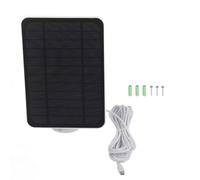 Panneau solaire chargeur étanche pour caméra avec support réglable 360 degrés IP65 pour Ring Blink Surveillance extérieure (Blanche)