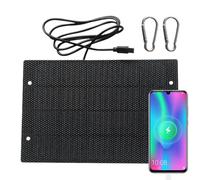 Panneau solaire, chargeur portable, alimentation solaire de camping, 20 x 13 cm, design compact pliable, protection intelligente contre les surcharges, utilisation en plein air, tente de randonnée
