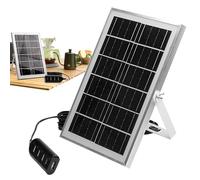 Panneau solaire, chargeur USB compact, alimentation pliable respectueuse de l'environnement | 4 ports USB haute efficacité accessoires de camping flexibles, source d'énergie à double port, urgence O.