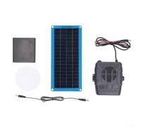 Panneau solaire chauffant 30 W avec compartiment à piles et sortie femelle CC, compatible avec le chargement de 5 V électronique