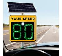 Panneau solaire d'affichage de la vitesse radar avec rétroaction LED pour une meilleure sécurité routière sur les autoroutes et les routes à vitesse limitée