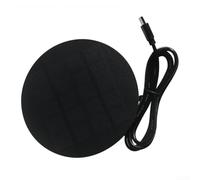 Panneau solaire de 1,2 W avec port de type C pour alimenter les lumières LED et les rideaux motorisés Sortie 5 V et cordon USB de 1000 mm