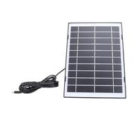 Panneau Solaire de Caméra de sécurité 10 W, Caméra de Surveillance Alimentée par Batterie Rechargeable, Chargeur Solaire à Double Support Micro USB pour Caméra de sécurité