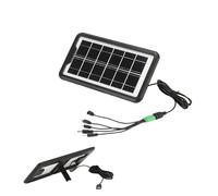 Panneau solaire de camping - High Efficiency Energy Conversion Cellphone Flashlight Charger | Compact Solar Charging Panel | Portable Electronics Solar Charging Panel 5 Ports For Traveling, Hiking