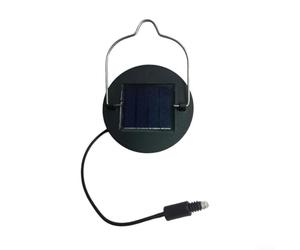 Panneau solaire de rechange 2 V 100 mA pour lanternes à faire soi-même, couverture de source de lumière extérieure en ABS, autonomie de 10 heures pour décoration de jardin, terrasse, noir (spirale)