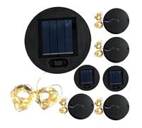 Panneau solaire de rechange pour lumières de chaîne, remplacement de lampes solaires extérieures, lot de 7 lumières solaires de guirlande LED de rechange, lampes solaires pratiques