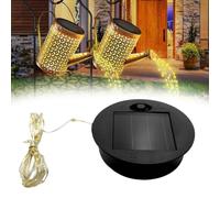 Panneau solaire de rechange rond de 7 cm avec guirlande lumineuse LED chaude pour lanternes de jardin, arrosoir décoratif (1 pièce)