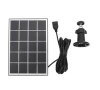 Panneau Solaire de Silicium Monocristallin de Panneau Solaire de Caméra de 3W pour la Caméra de sécurité Chargeur Extérieur de Panneau Solaire de Caméra de 5V avec Le Noir de