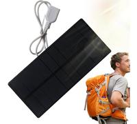 Panneau solaire de voyage - Station de charge portable pliable, pack USB léger | externe durable, source de jus mobile rapide, appareil d'alimentation électronique, ensemble de chargeur compact