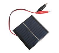 Panneau solaire d'extérieur 1 W 5 5 V avec design étanche et clips, adapté pour la publicité solaire, les feux de signalisation et les petits systèmes solaires
