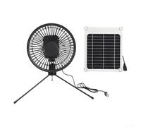 Panneau solaire d'extérieur USB 5 W Ventilateur sans balais 2 vitesses avec support de montage facile pour différents environnements